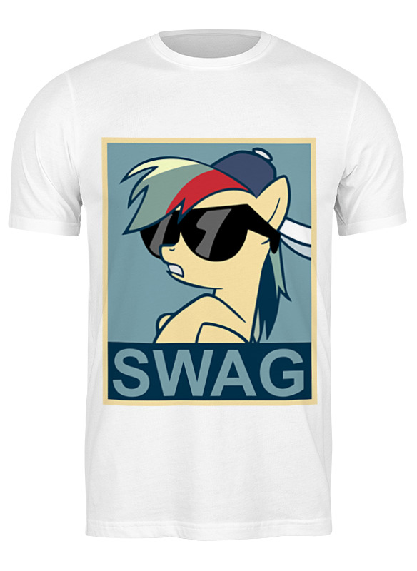 

Футболка мужская Printio Пони swag белая S, Белый, Пони swag