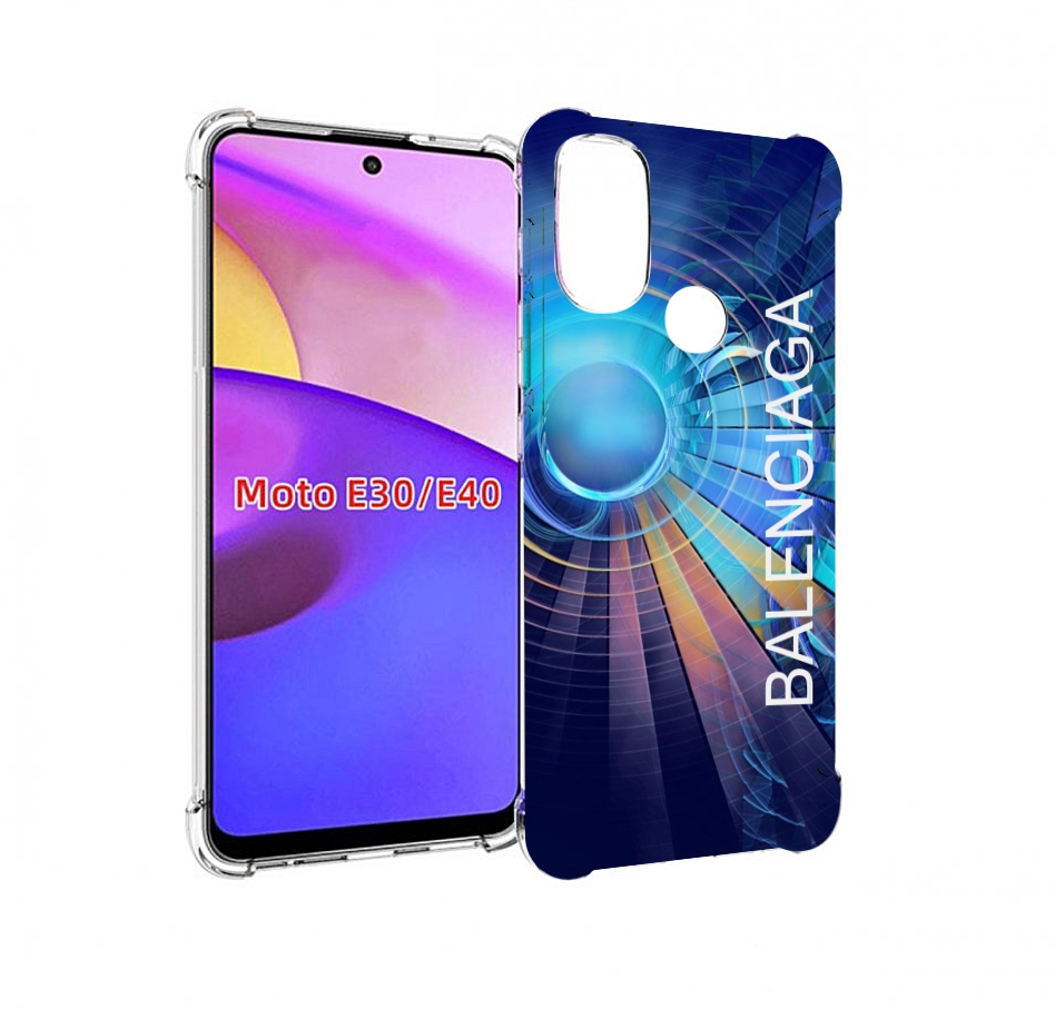 

Чехол бампер MyPads Баленсиага-абстракция для Motorola Moto E30., Прозрачный, Tocco