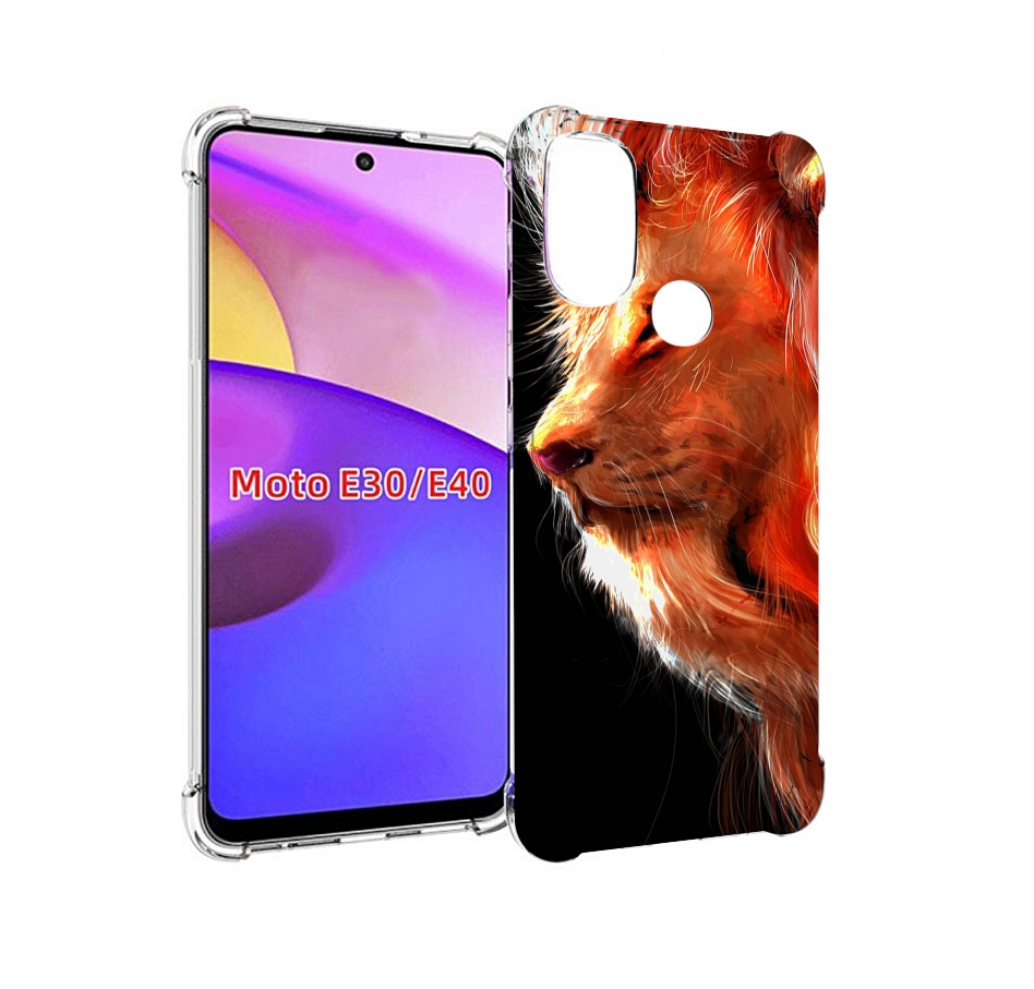 

Чехол бампер MyPads Арт-рисунок-льва мужской для Motorola Moto E, Прозрачный, Tocco