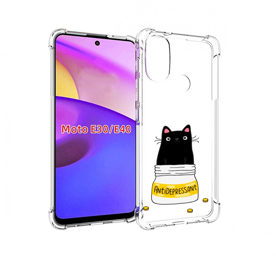 

Чехол бампер MyPads Антидеприсан для Motorola Moto E30., Прозрачный, Tocco