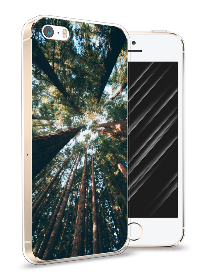 

Чехол Awog на Apple iPhone 5 / Айфон 5 "Лес 18", Разноцветный, 10350-4
