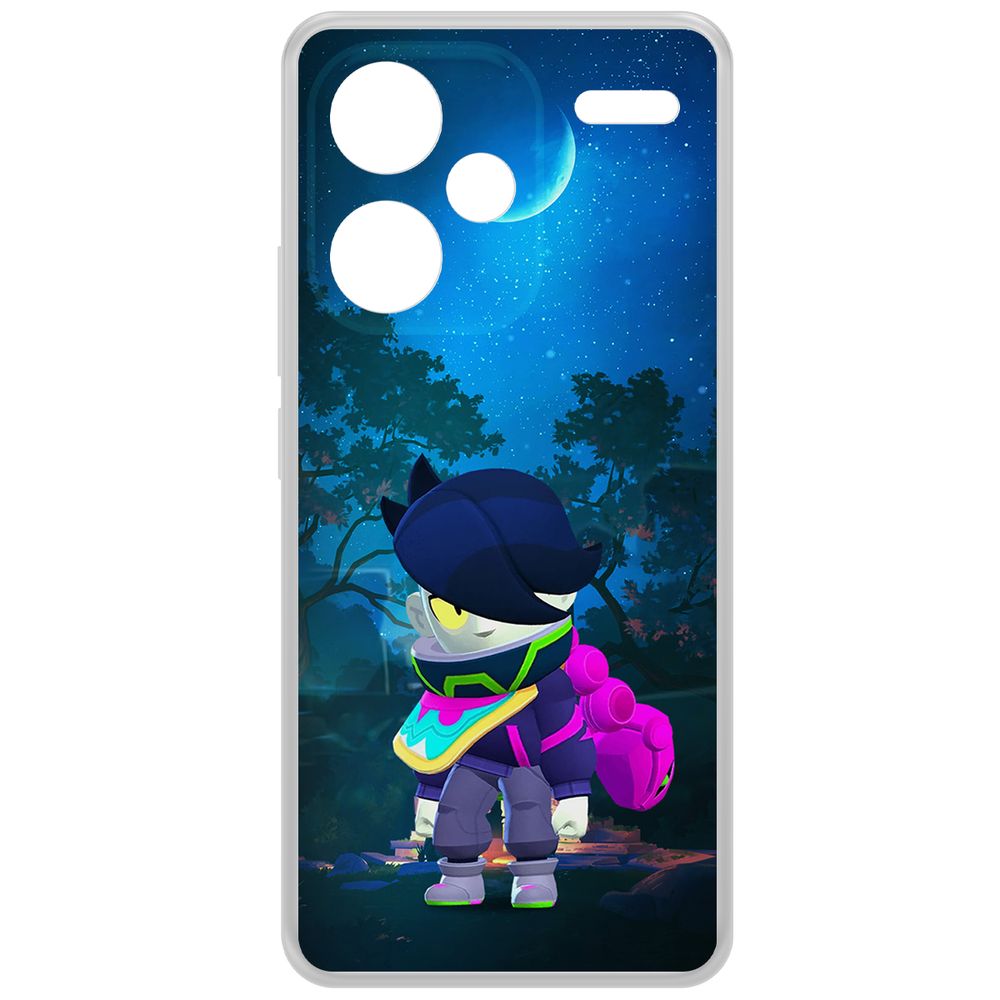 

Чехол-накладка Krutoff Clear Case Brawl Stars-Орочи Эдгар для Xiaomi Redmi Note 13 Pro+ 5G, Прозрачный