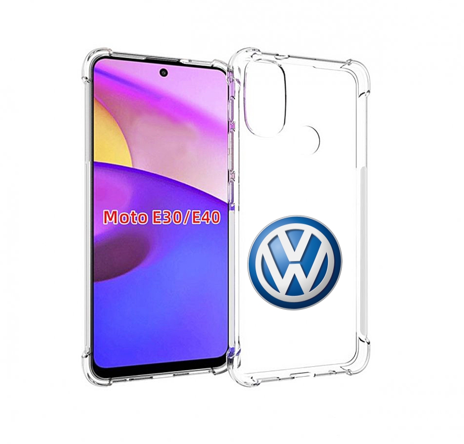 

Чехол бампер MyPads volkswagen мужской для Motorola Moto E30., Прозрачный, Tocco