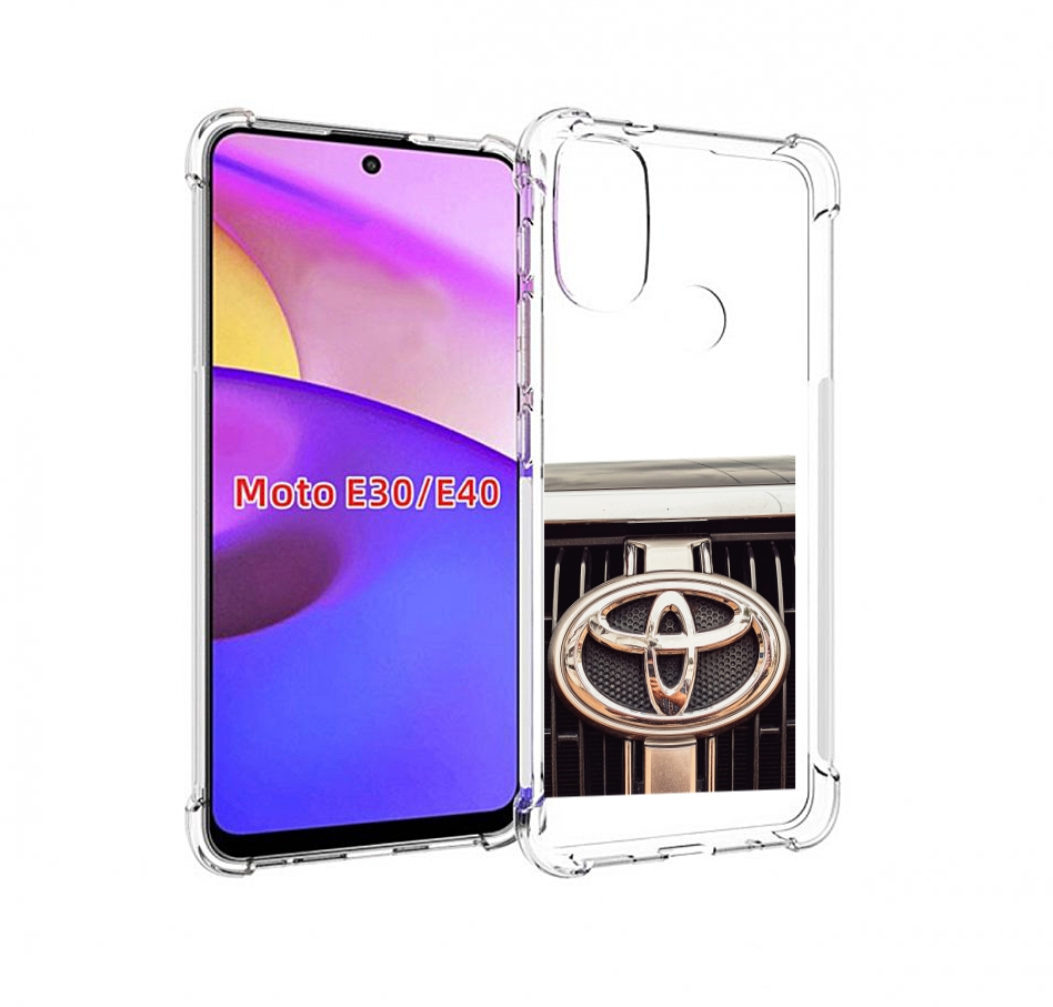 

Чехол бампер MyPads toyota тоиота 3 для Motorola Moto E30., Прозрачный, Tocco