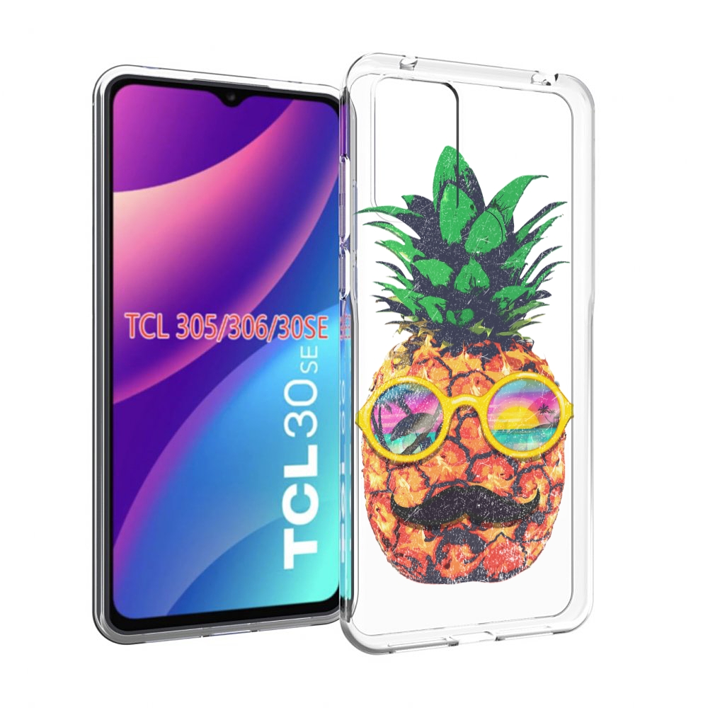 

Чехол MyPads прикольный ананас с лицом для TCL 30SE/305/306/30E, Tocco