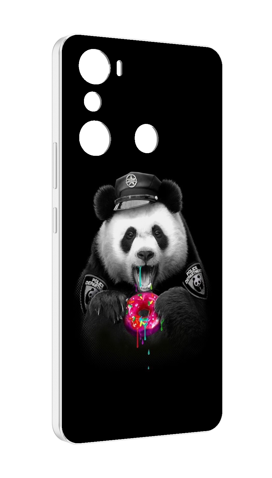 

Чехол MyPads Панда-с-пончиком для Infinix Hot 20i, Прозрачный, Tocco