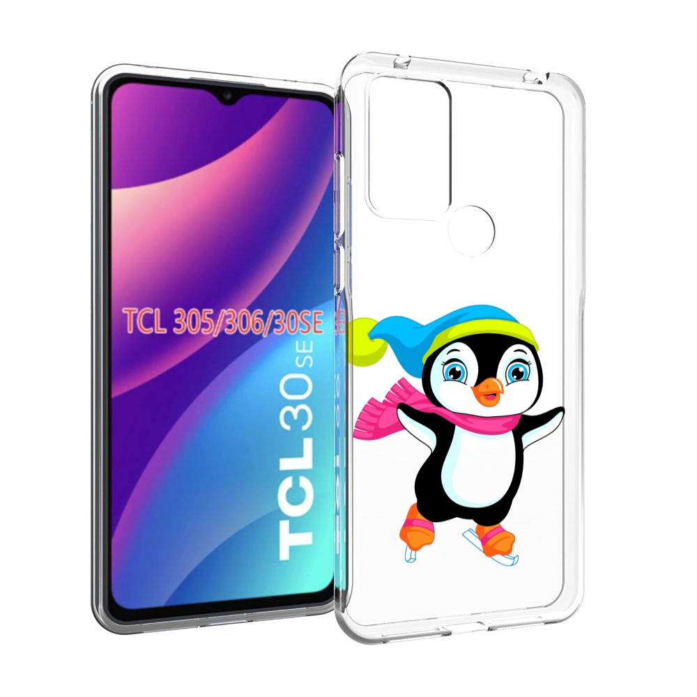 

Чехол MyPads пингвин на коньках для TCL 30SE/305/306/30E, Tocco