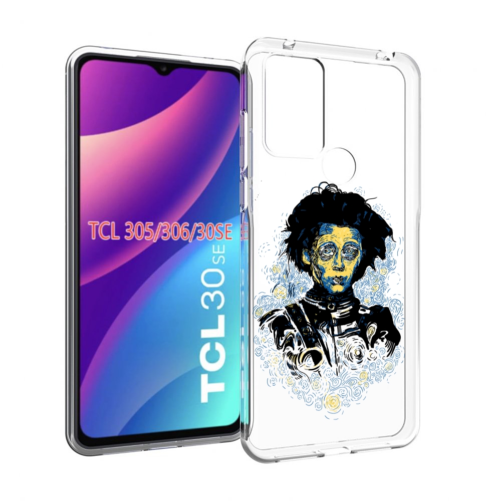 

Чехол MyPads парень черно-белый абстракция для TCL 30SE/305/306/30E, Tocco