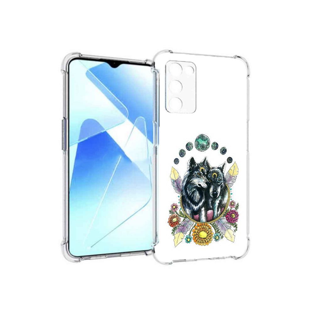 

Чехол MyPads Tocco для Infinix Zero X Pro красивые волки абстракция, Прозрачный, Tocco