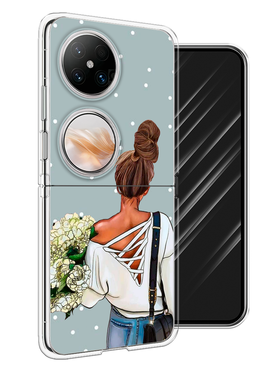 

Чехол Awog на Huawei Pocket 2 "Beautiful day", Голубой;коричневый;бежевый, 6123850-1