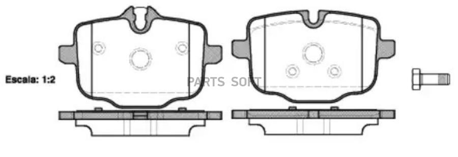 

Колодки Дисковые Задние Bmw F10/F11 3.5I/5.0I/3.5D 10> Remsa 143300 1433 00