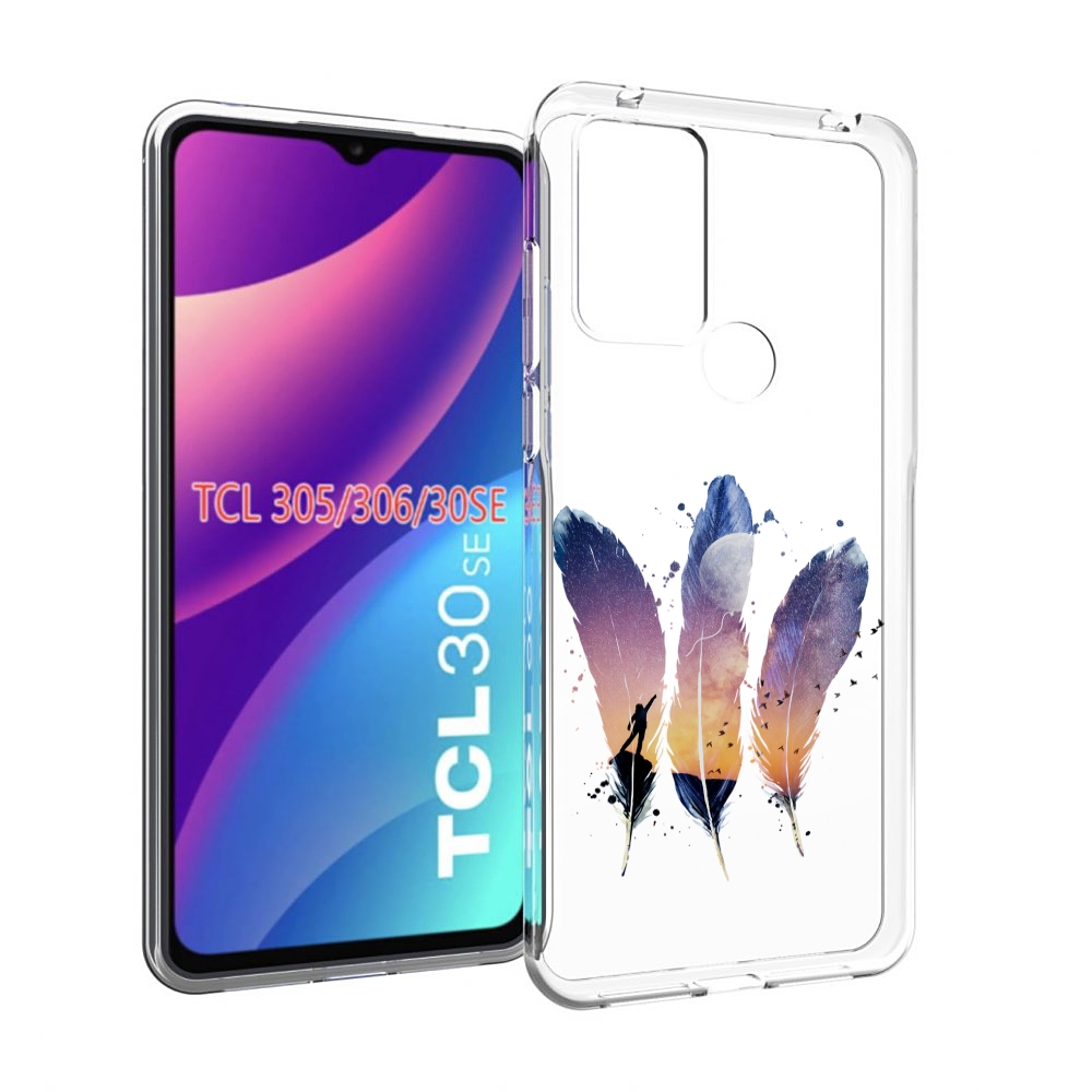 

Чехол MyPads небесные перья для TCL 30SE/305/306/30E, Tocco