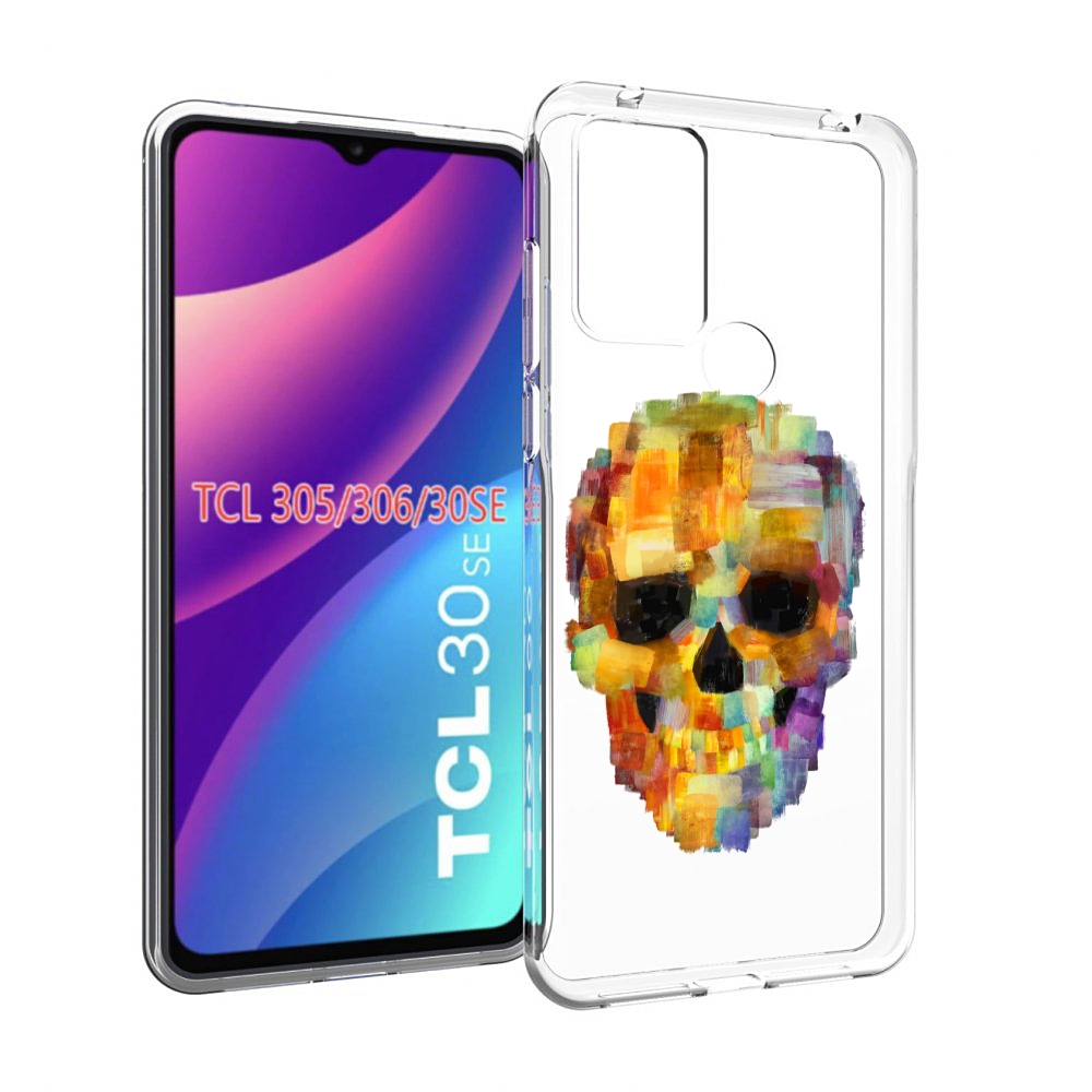 

Чехол MyPads нарисованный череп для TCL 30SE/305/306/30E, Tocco