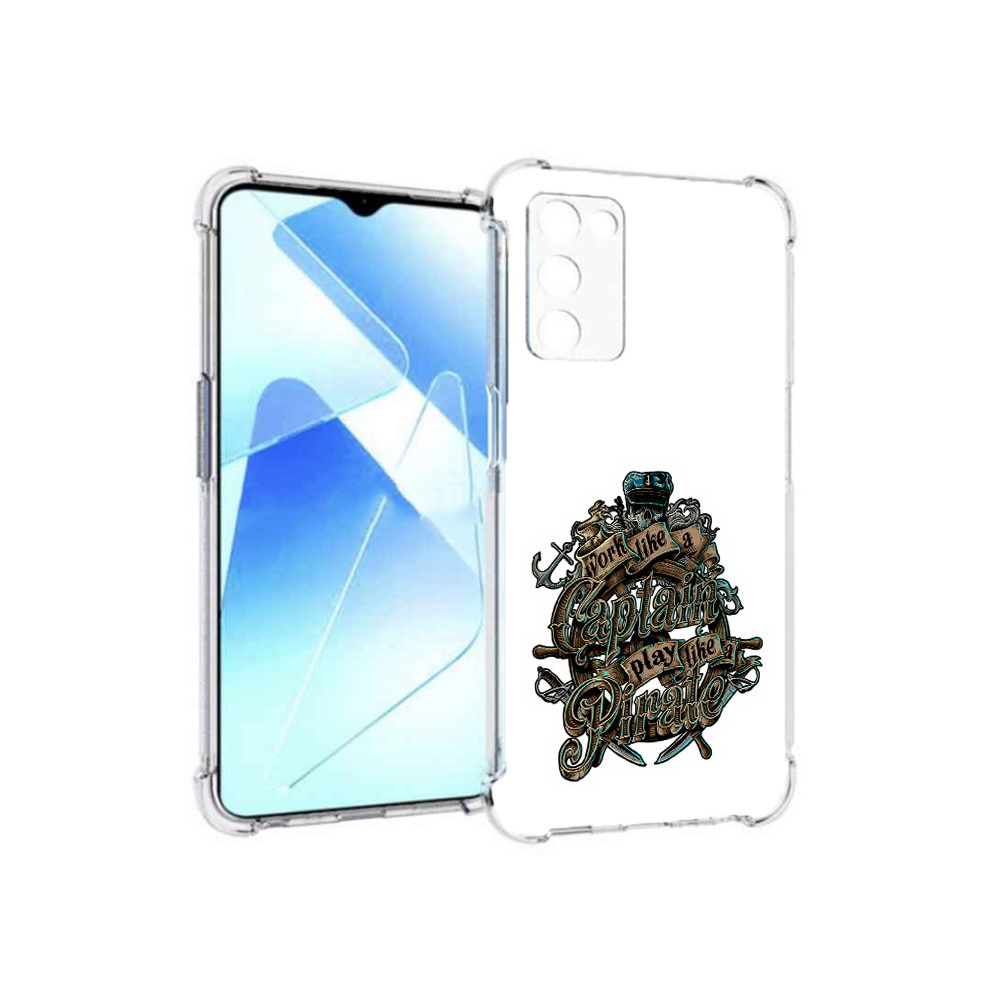 

Чехол MyPads Tocco для Infinix Zero X Pro капитан пиратов, Прозрачный, Tocco