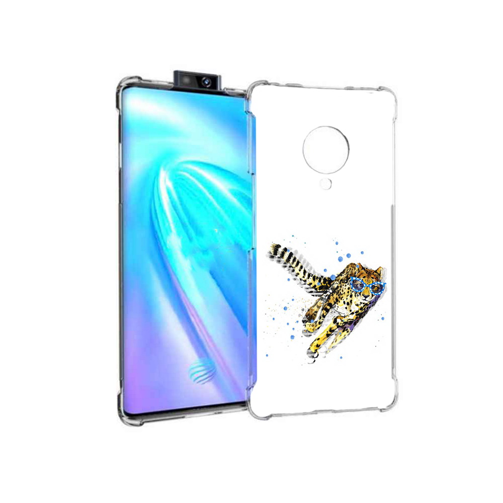 

Чехол MyPads Tocco для Vivo NEX 3 гепард в очках (PT136035.381.287), Прозрачный, Tocco