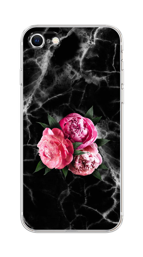 

Чехол на Apple iPhone 7/8/SE 2020/SE 2022 "Букет на черном мраморе", Черный;серый;розовый;зеленый;белый, 10650-1