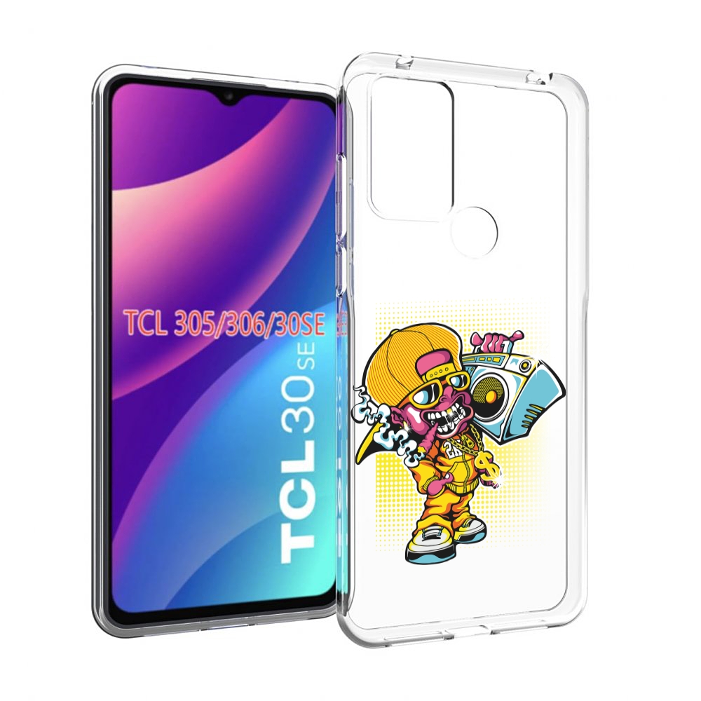 

Чехол MyPads нарисованный парень с колонкой для TCL 30SE/305/306/30E, Tocco