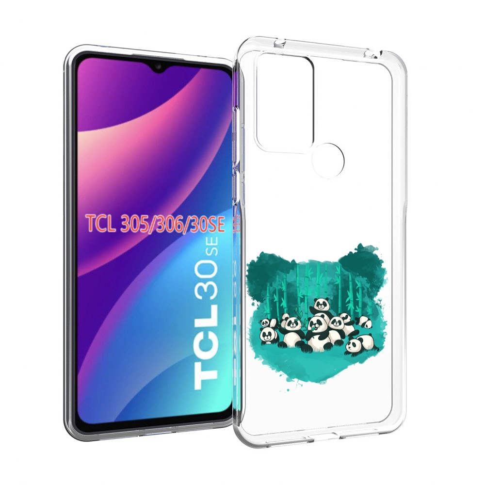 

Чехол MyPads нарисованные панды для TCL 30SE/305/306/30E, Tocco