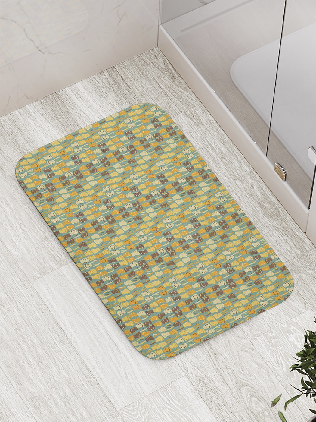 

Коврик противоскользящий для ванной, сауны, бассейна, 77х52 см bath_60821 JoyArty