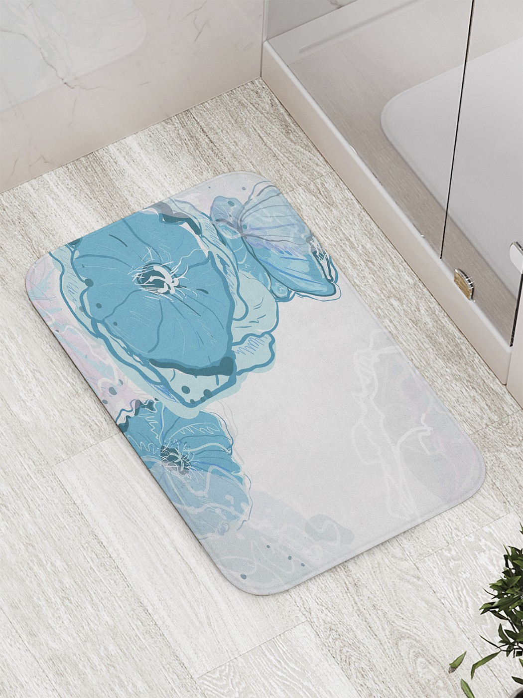 

Коврик противоскользящий для ванной, сауны, бассейна, 77х52 см bath_60819 JoyArty