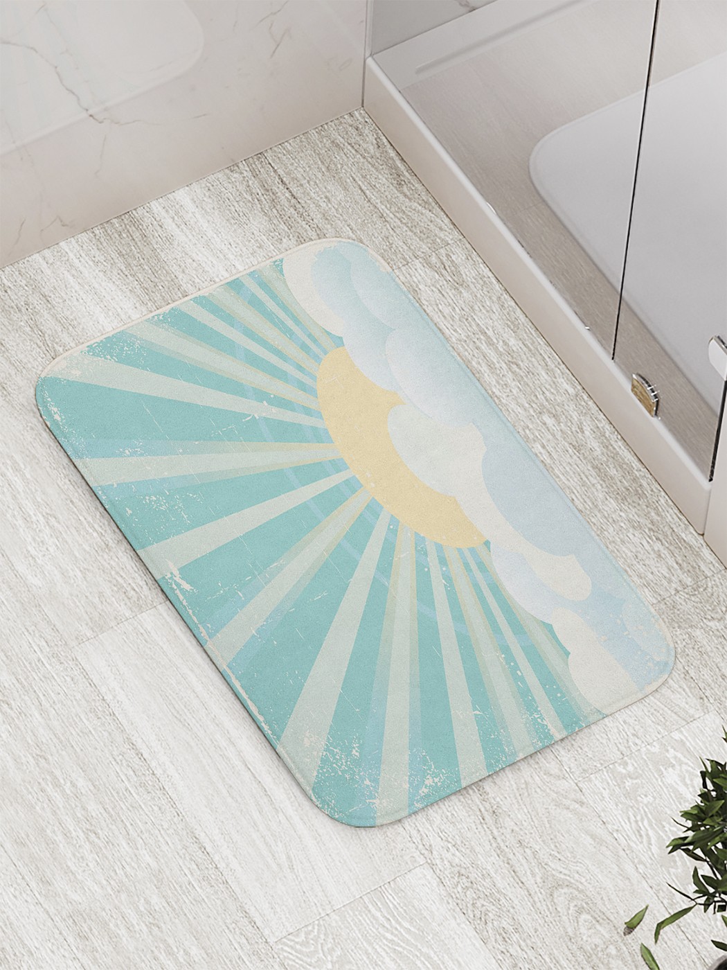 

Коврик противоскользящий для ванной, сауны, бассейна, 77х52 см bath_60817 JoyArty