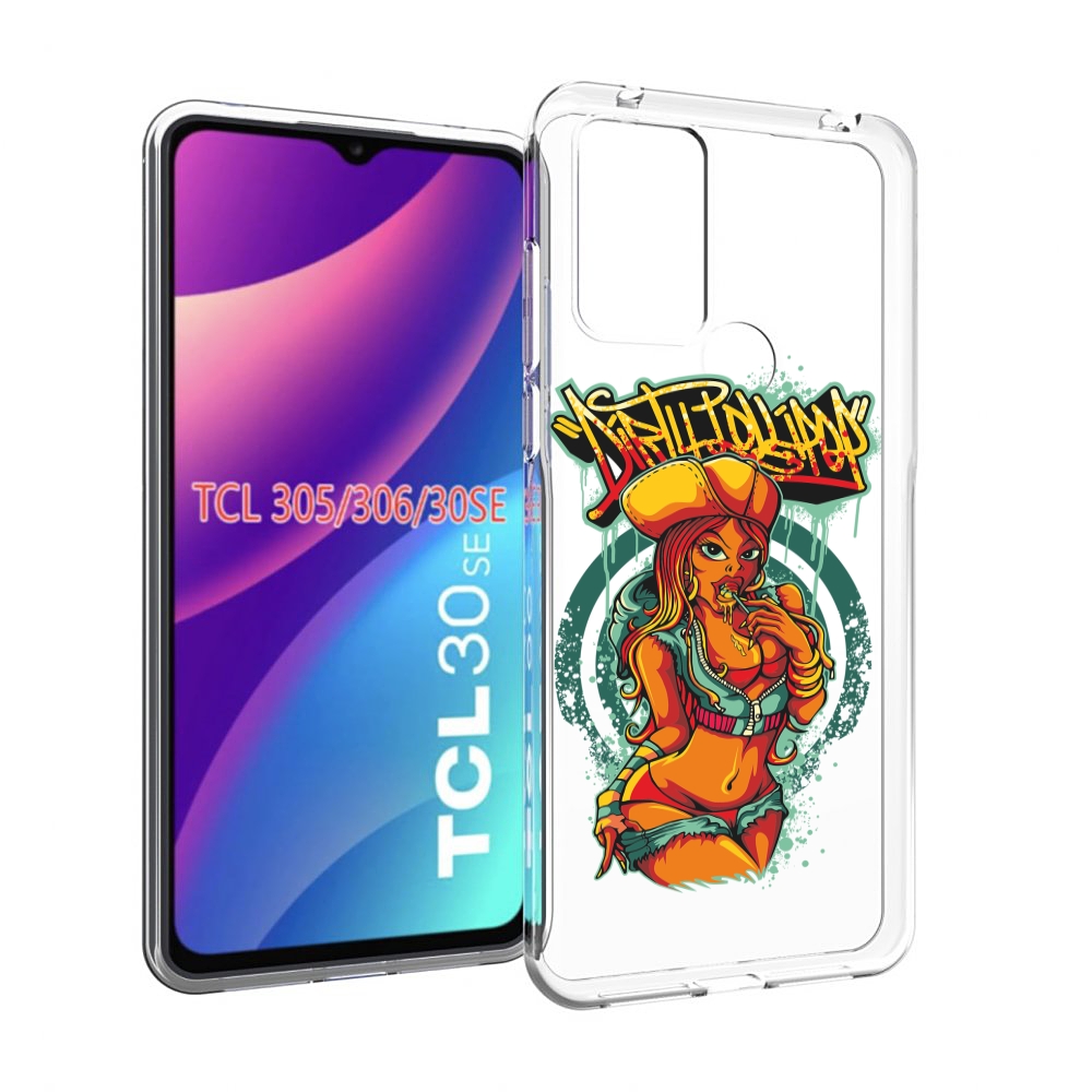 

Чехол MyPads нарисованная девушка комикс для TCL 30SE/305/306/30E, Tocco
