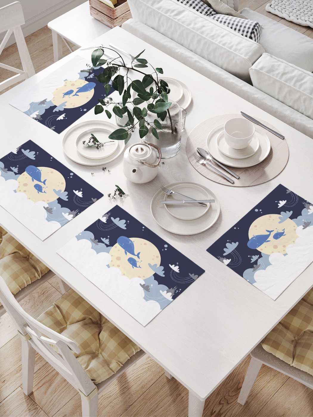 

Салфетки сервировочные JoyArty "Китовые грёзы" (32х46 см, 4 шт.)