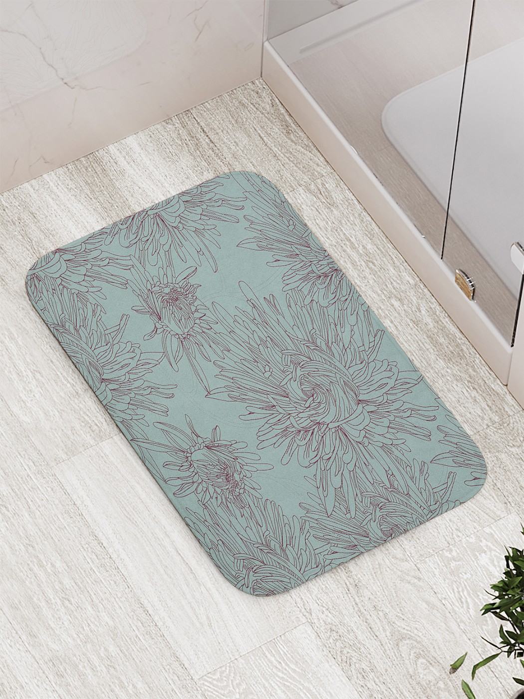 

Коврик противоскользящий для ванной, сауны, бассейна, 77х52 см bath_60807 JoyArty
