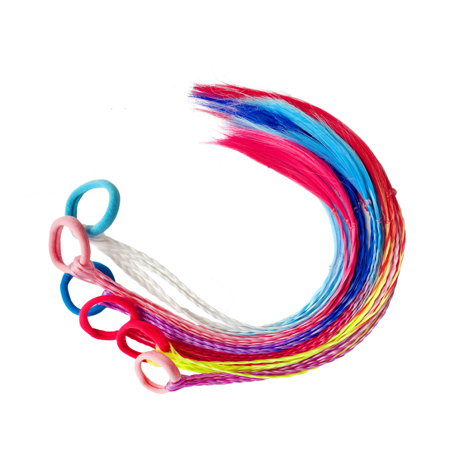 Детские аксессуары для волос Charites цветные косички 119 разноцветный