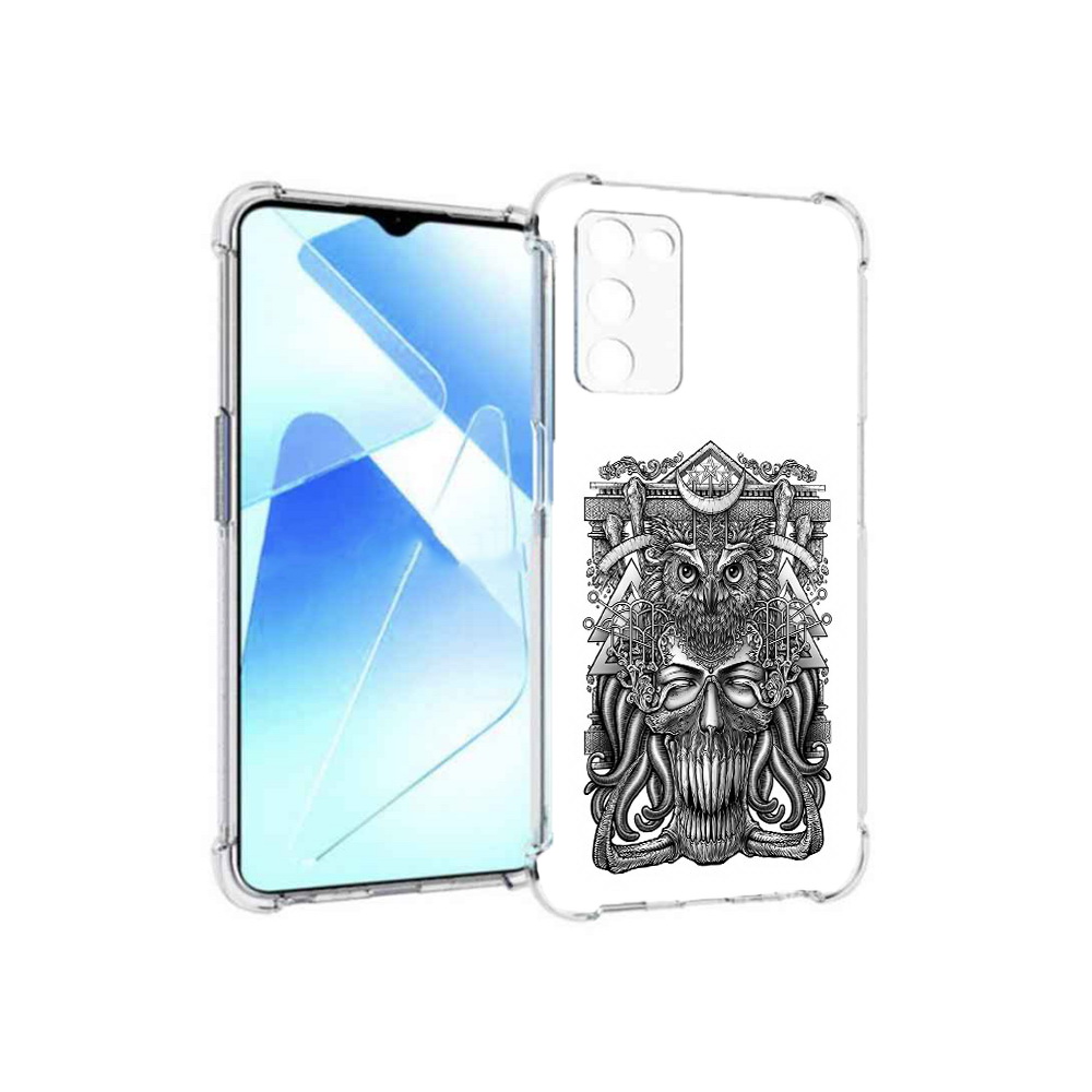 

Чехол MyPads Tocco для Infinix Zero X Pro зубастая сова, Прозрачный, Tocco