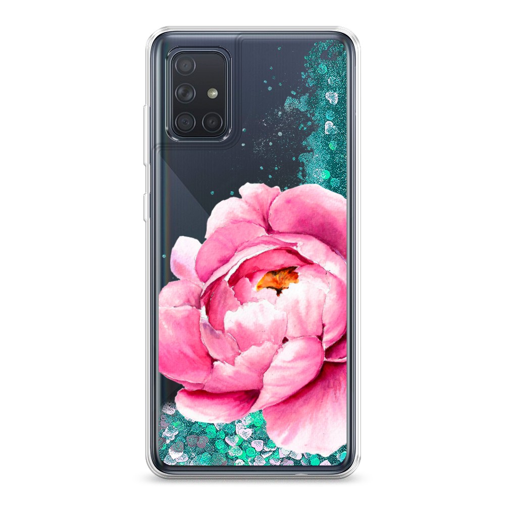 

Жидкий чехол с блестками "Прекрасный пион" на Samsung Galaxy A71, 29095-1