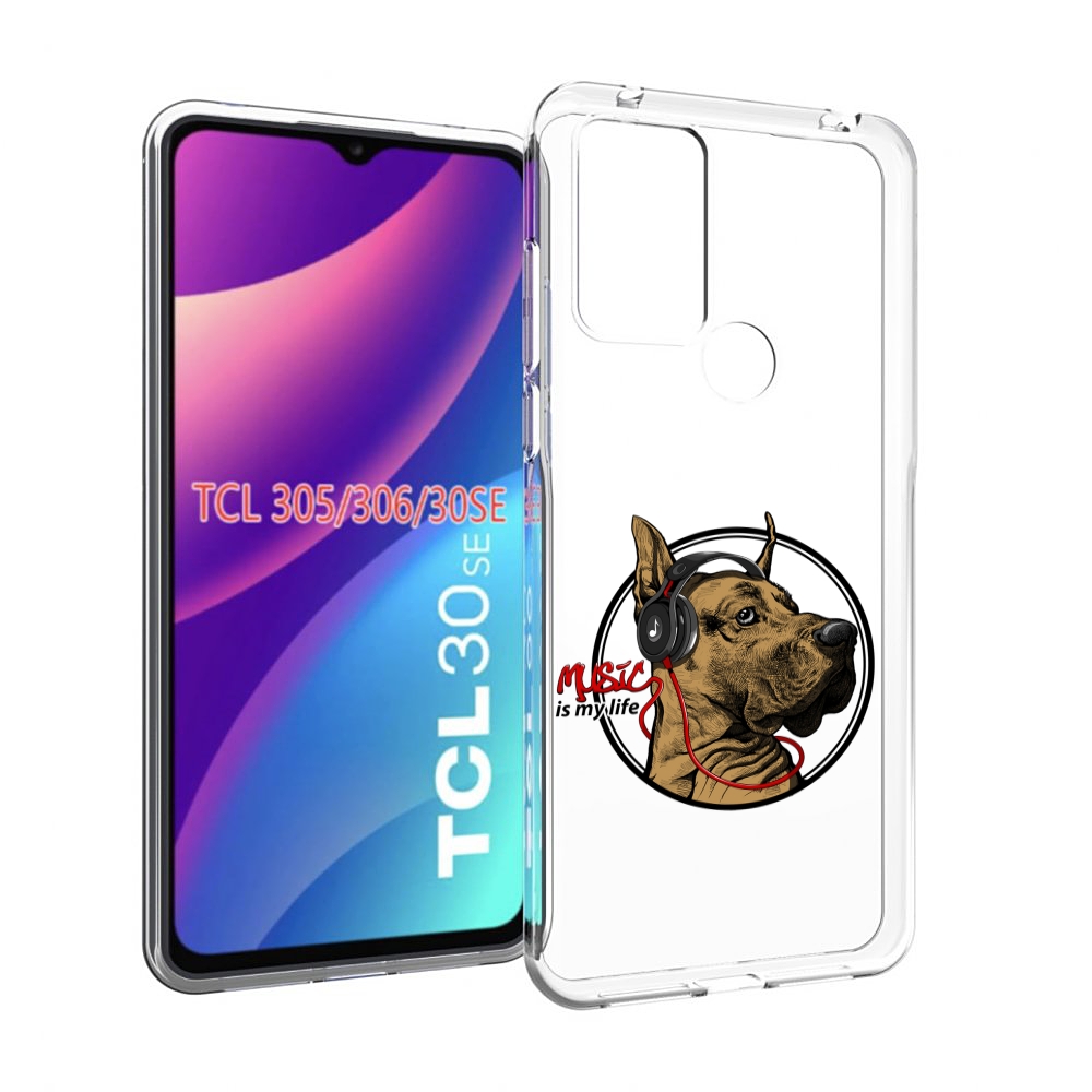 фото Чехол mypads музыкальная собака для tcl 30se/305/306/30e