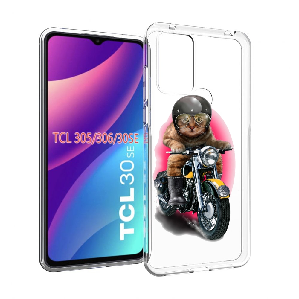 

Чехол MyPads мото-кот для TCL 30SE/305/306/30E, Tocco