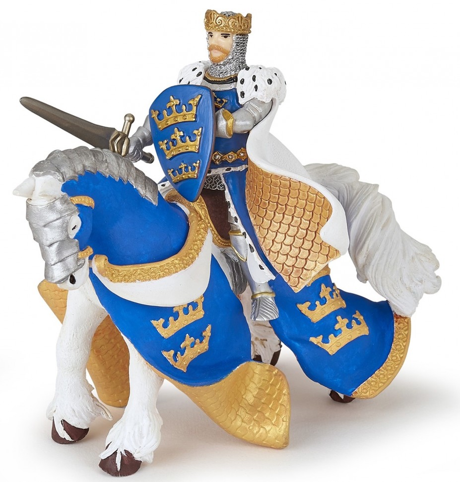 

Набор фигурок PAPO Король Артур в синем на коне, 39952-39953