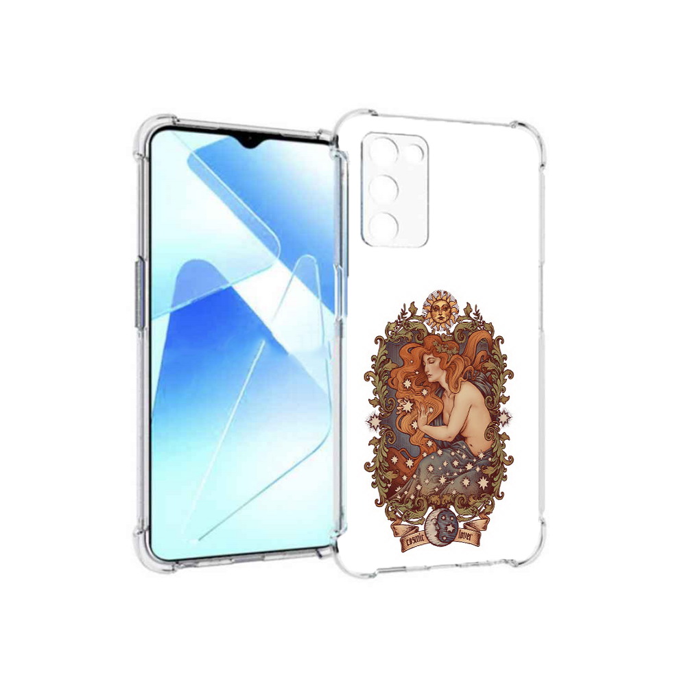 

Чехол MyPads Tocco для Infinix Zero X Pro звездная девушка абстракция, Прозрачный, Tocco