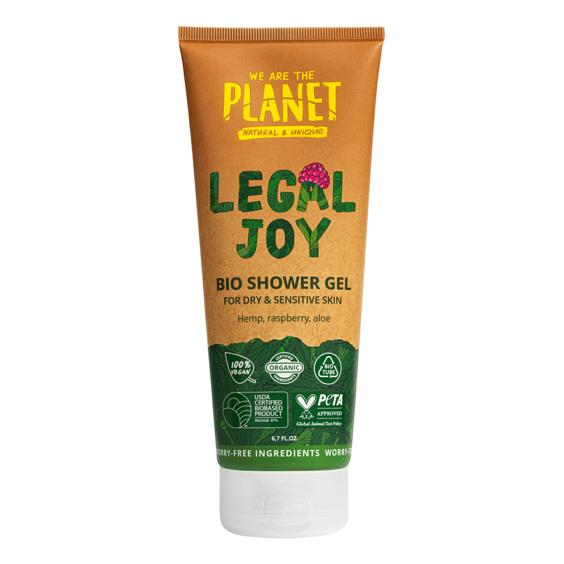 Купить Гель для душа We are the planet Legal Joy для сухой и чувствительной кожи 200 мл