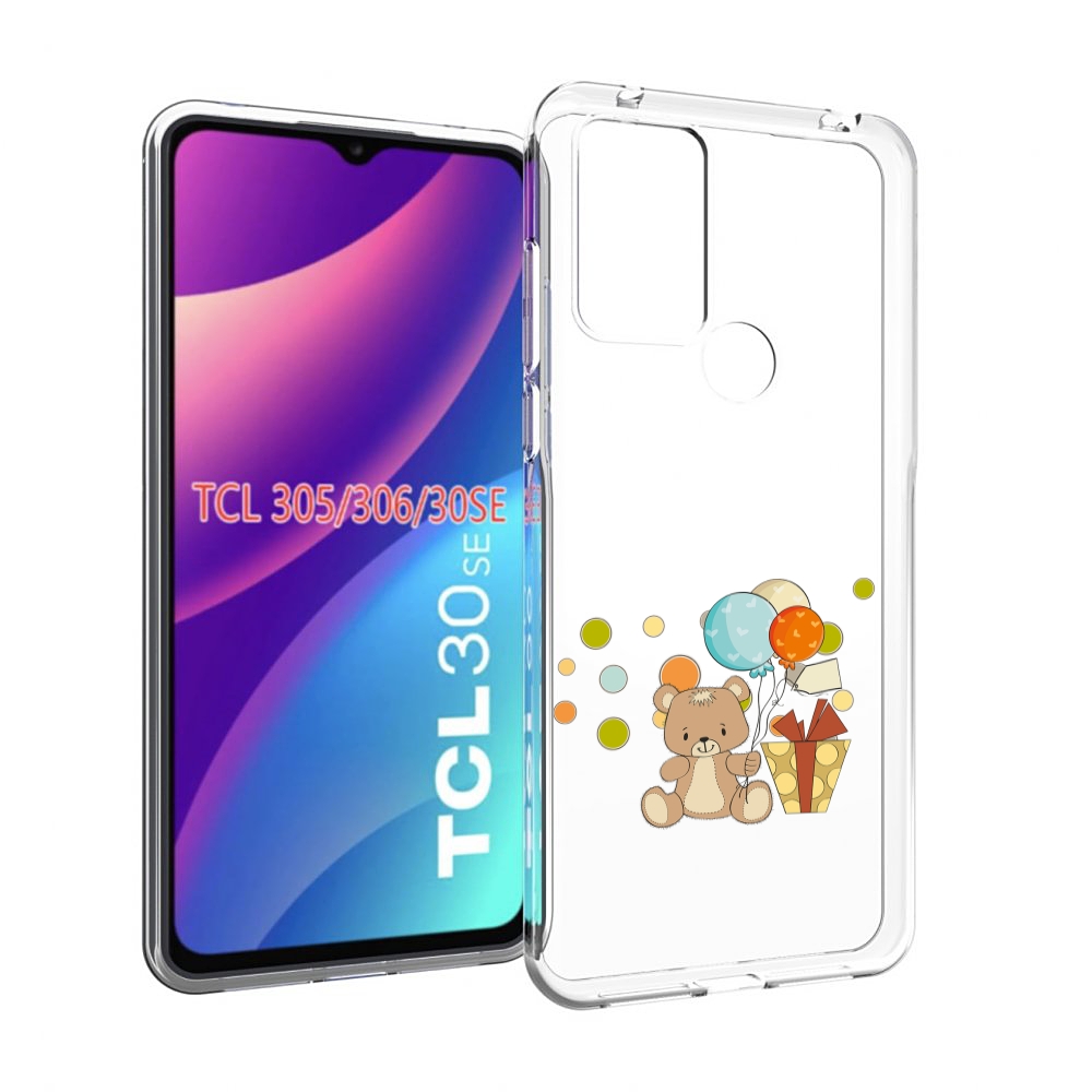 

Чехол MyPads медвеженок с подарком для TCL 30SE/305/306/30E, Tocco