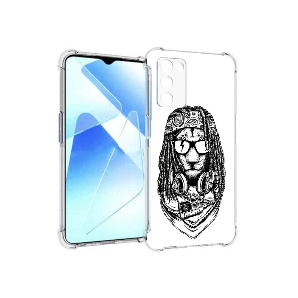 

Чехол MyPads Tocco для Infinix Zero X Pro дреды льва, Прозрачный, Tocco
