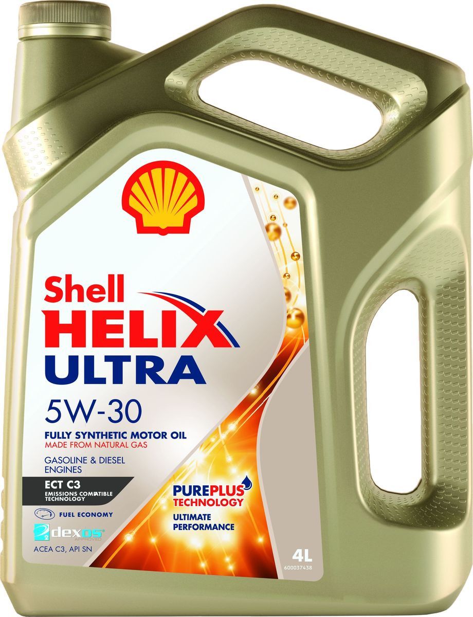 фото Моторное масло shell helix ultra ect c3 550046363 5w30 4 л