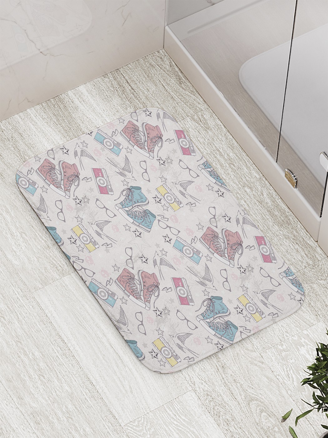 

Коврик противоскользящий для ванной, сауны, бассейна, 77х52 см bath_60715 JoyArty