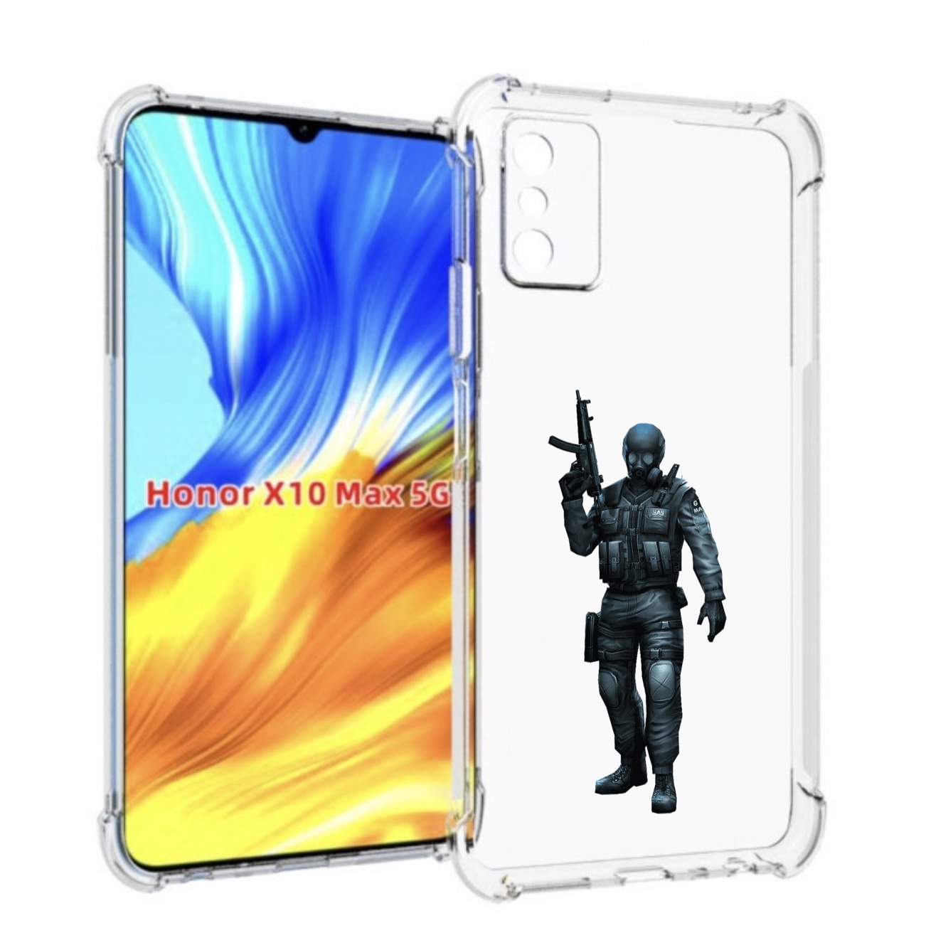 

Чехол MyPads crossfire для Honor X10 Max, Прозрачный, Tocco