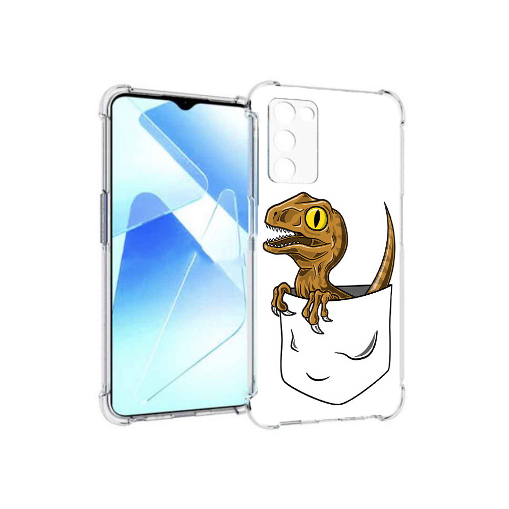 

Чехол MyPads Tocco для Infinix Zero X Pro динозавр в кармане, Прозрачный, Tocco