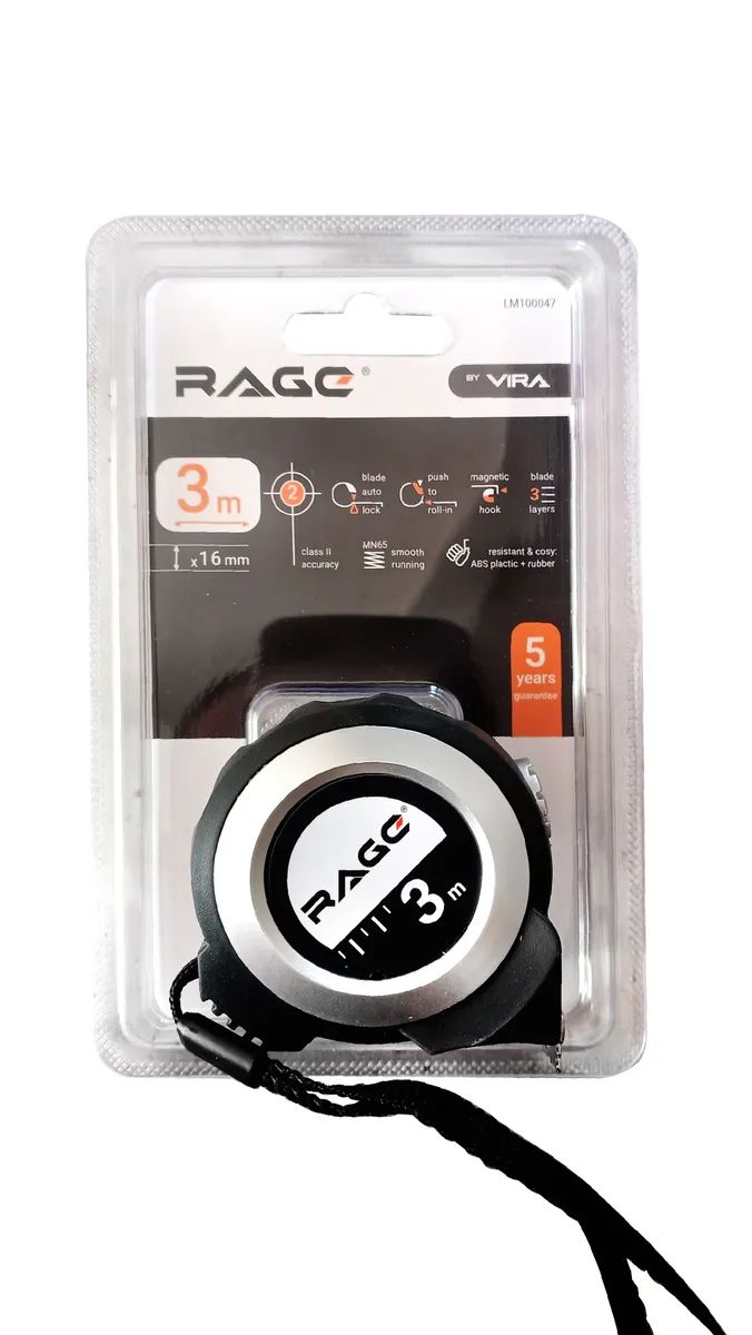 Измерительная рулетка Vira Rage 3 м с магнитным зацепом отвертка для точных работ vira