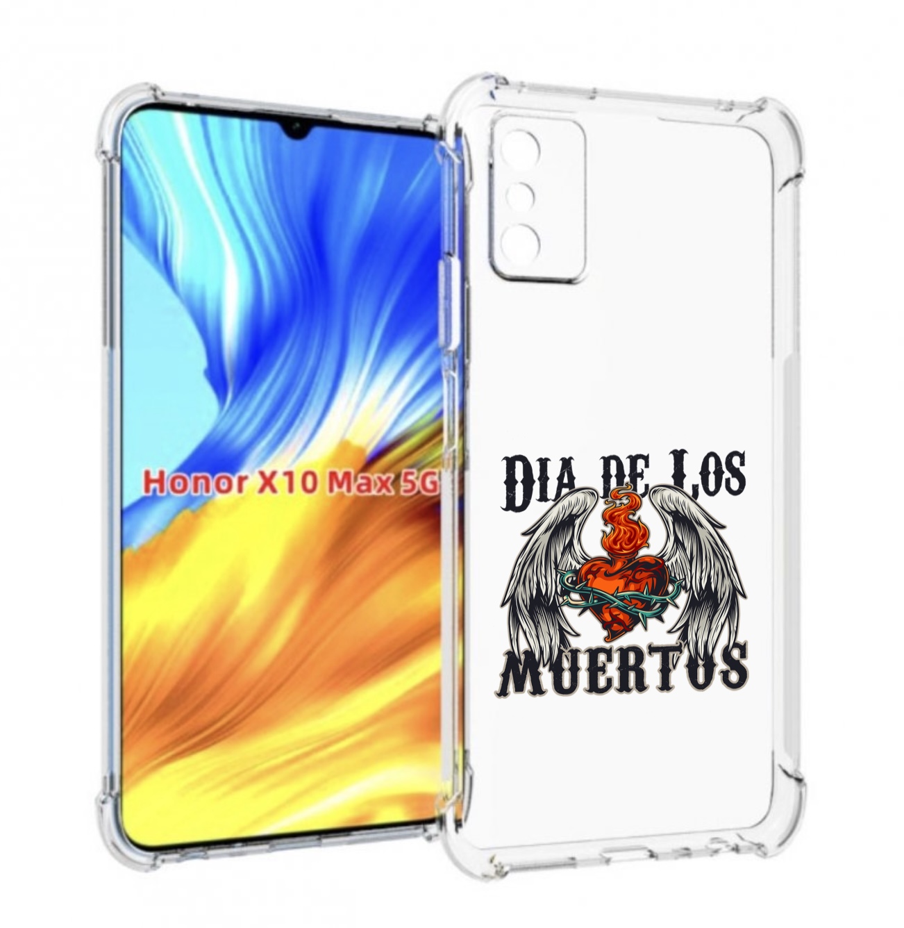 

Чехол MyPads burning-heart для Honor X10 Max, Прозрачный, Tocco