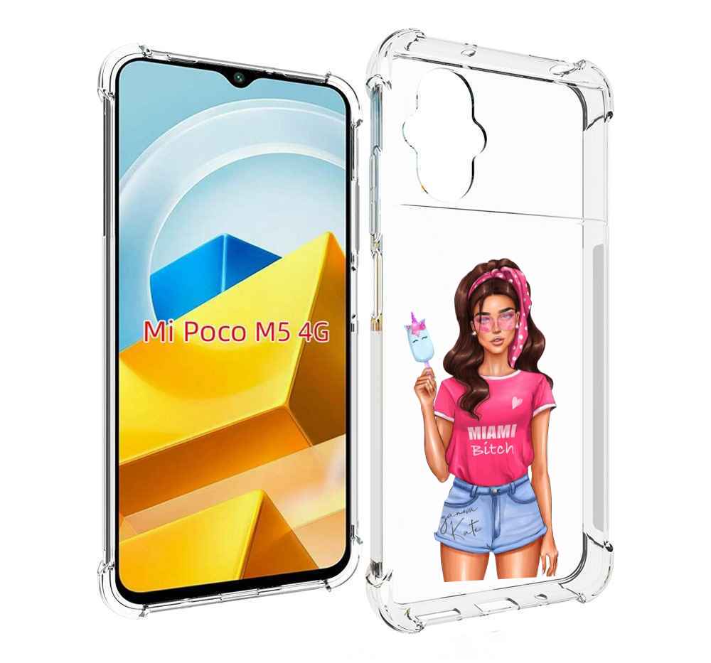 

Чехол MyPads Tocco для Xiaomi M5 майами-битч женский, Прозрачный, Tocco