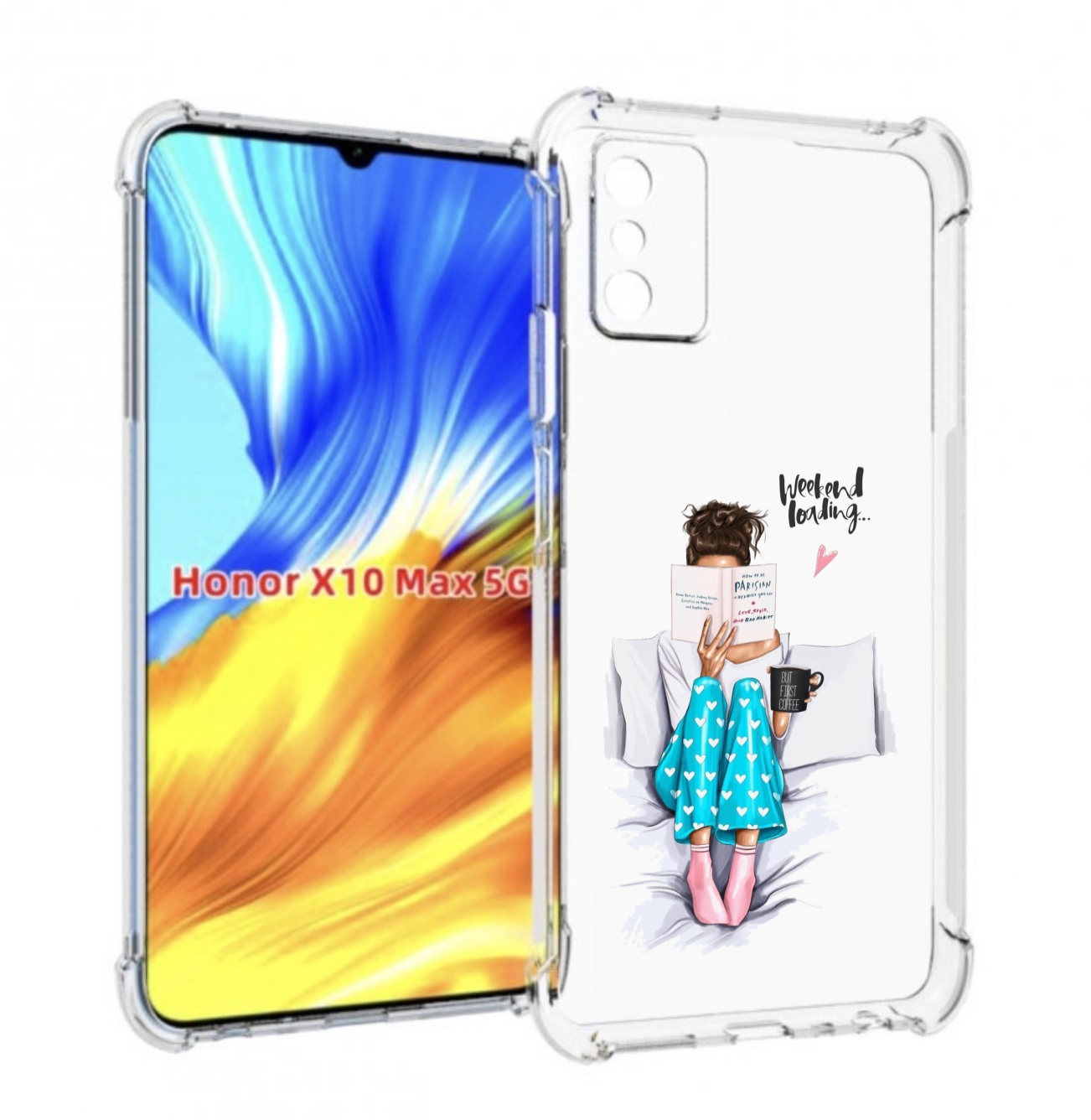

Чехол MyPads Weekend-loading для Honor X10 Max, Прозрачный, Tocco