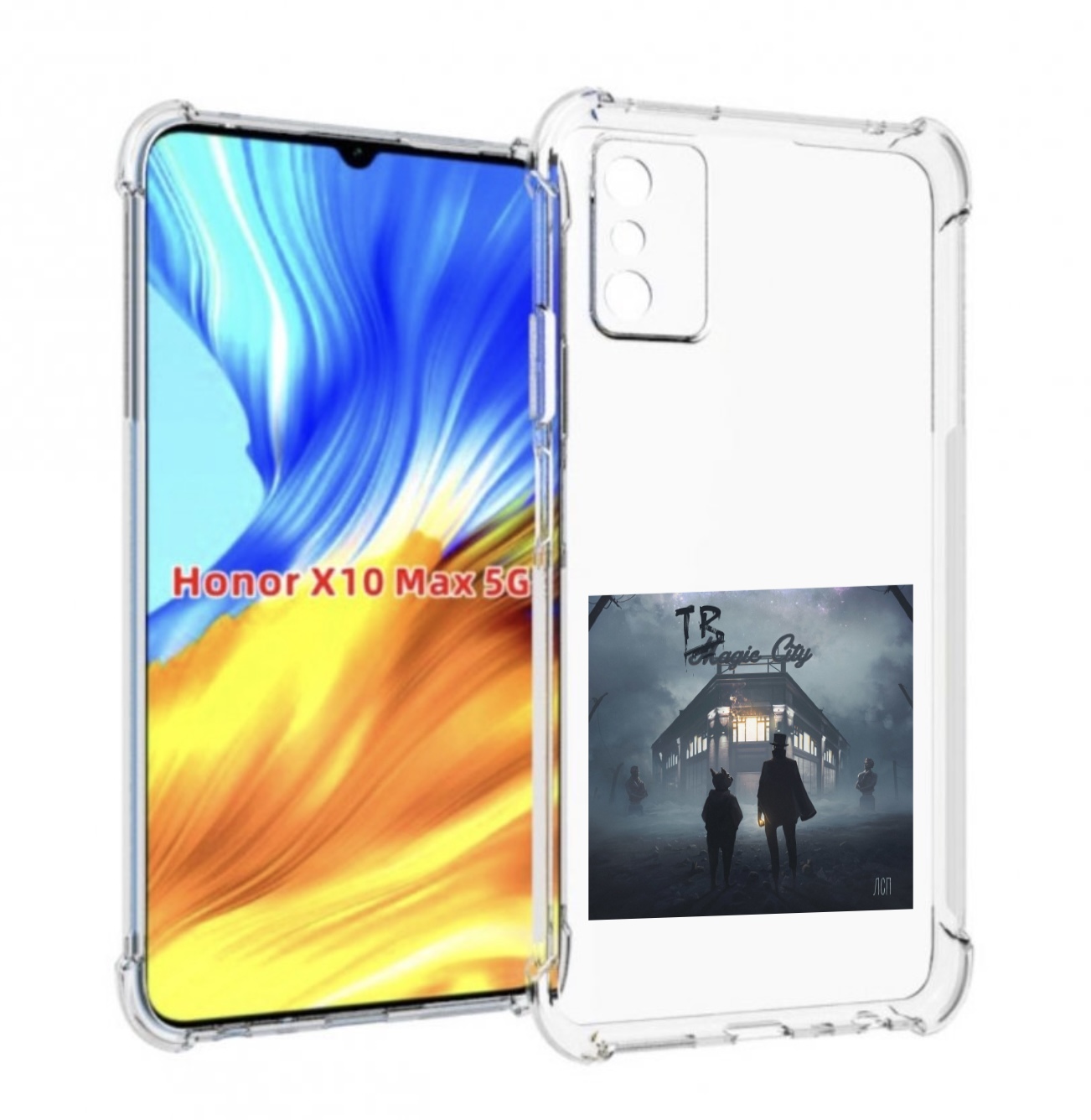 

Чехол MyPads Tragic City ЛСП для Honor X10 Max, Прозрачный, Tocco