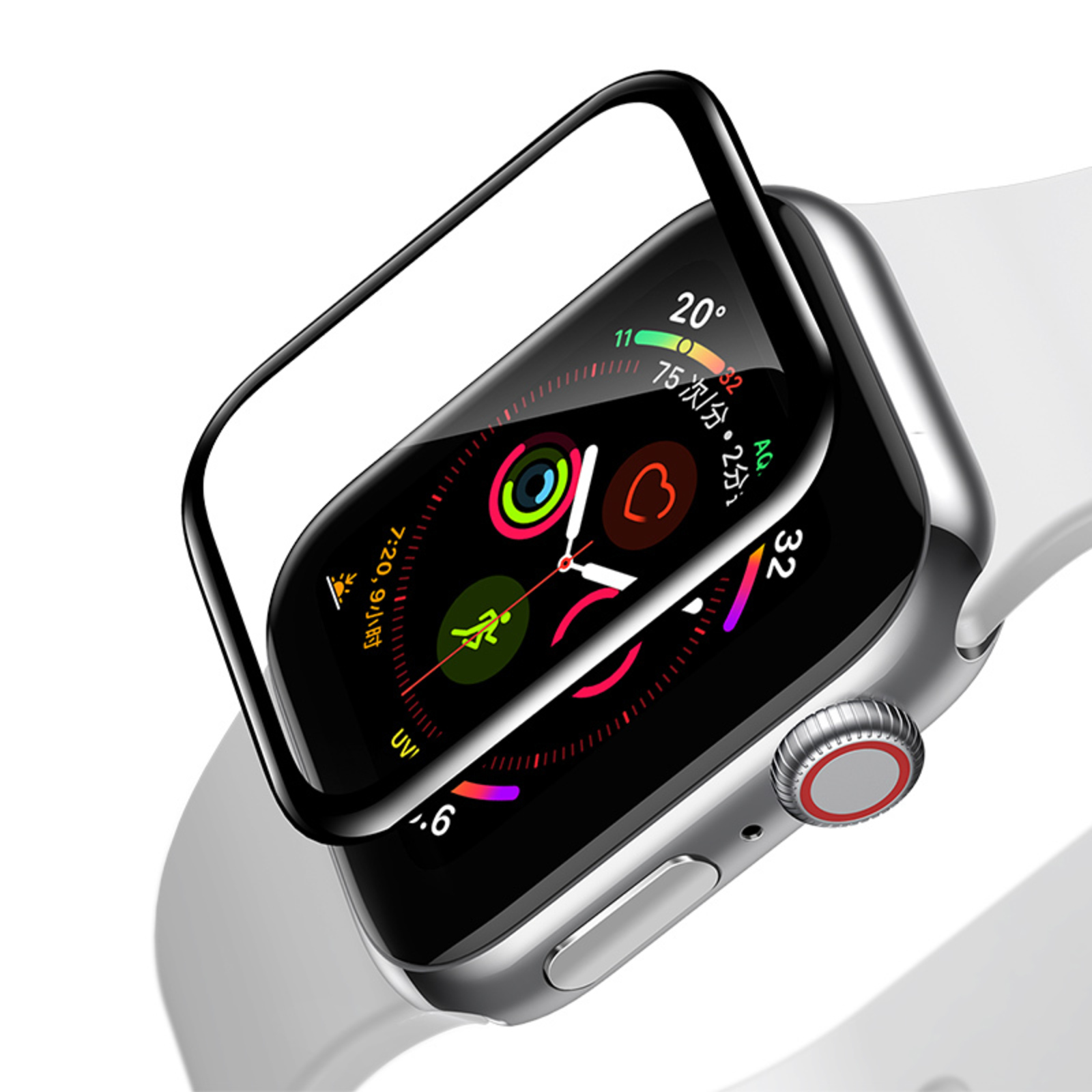 фото Защитное стекло для умных часов apple watch 4/5 44 мм baseus