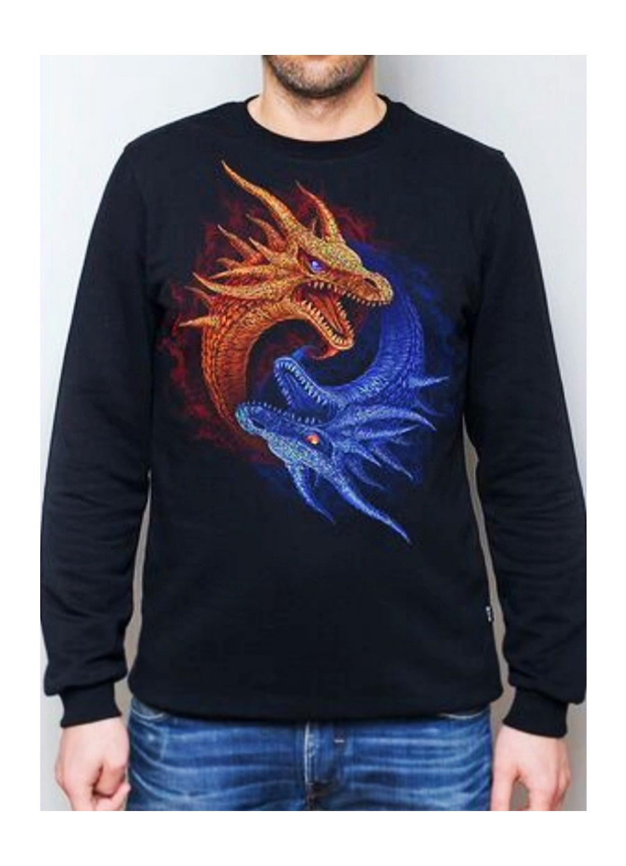 Свитшот мужской Good fluro power LIFE IS GOOD черный XL