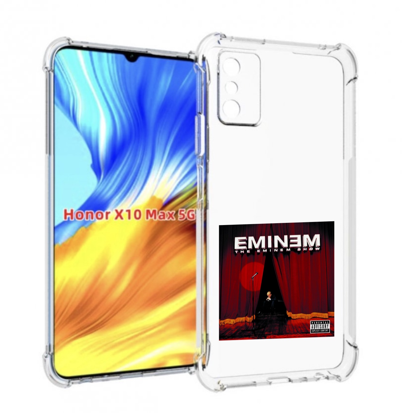 

Чехол Mypads The Eminem Show Для Honor X10 Max, Прозрачный, Tocco